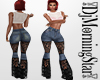 High Waist Lace Jeans