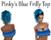 Pinkys Blue Frilly Top