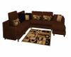 Brown/Tan/Blk Sectional