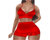 red satin silk set valen