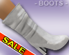 Sexy White Calf Boots