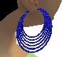 bee blue earrings