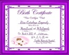 Rica Birth Certificate