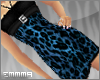 E| Leopard Dress Blue