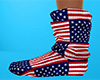 USA Flag Socks Slouch F