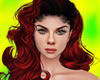 red wavy hair