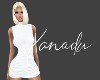 X Knit Dress SL WhiteRLS