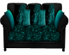 Blk/Teal Couch