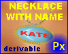 Px Necklace with name