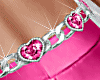 Heart Diamond Pink  Belt