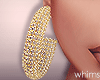 Fur Gold Earrings