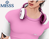 .Love Shirt+Headset Pink