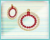 (S) Oza Red Earrings