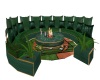 green firepit sofa