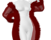 Crimson Noir Fur Robe