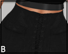 Black Denim Laced Skirt