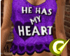 Purple HE HAS MY HEART F