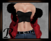 Fluffy Fur Coat Red