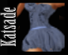 [K]Blue Ruffle Dress