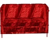 Velvet red sofa