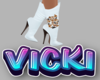 v white country boots