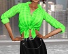 Bright Green Casual Top