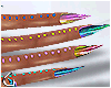 ~Gw~Rainbow chrome nails
