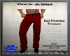 Red Pinstripe Trousers