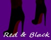 Red N Black Booties