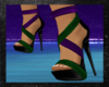 Green Purple Heels