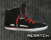 R! Black And Red Supras