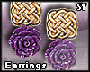 [SY]Purple flower Earrin
