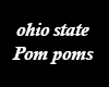 Ohio State Pom Poms