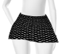 Black Dotted Pleat Skirt