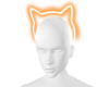 AS Neon Orange Cat Ears