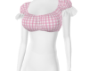 Gingham Frill Top