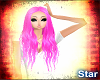 Long Pink Hippie Hair