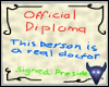 Official doctor diploma