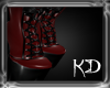 (kd) Platform Shoes Red