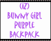 IZ Bunny Backpack Purple