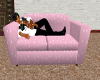 pink nap time couch