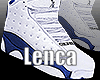 Blue and white shoe