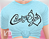 L Blue Country Girl T
