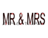Mr & Mrs sign Teal