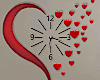 Hearts Wall Clock