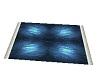 Blue Square Beach Rug