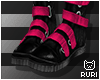 ▶ Blk & Pink Boots