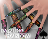 Cat~ Dazz.Rainbow Gloves