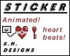 Heart Key Sticker