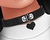 🅟 black heart collar